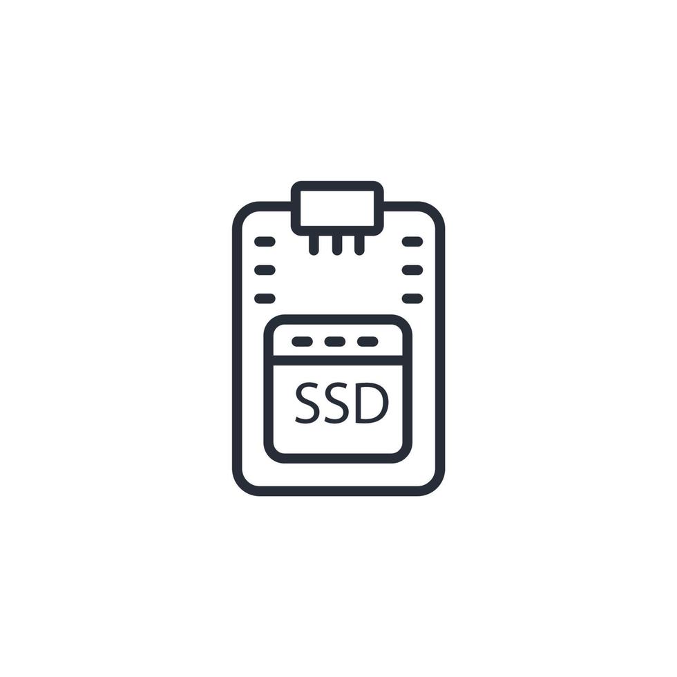 elementos de vetor de símbolo de ícones ssd para web infográfico