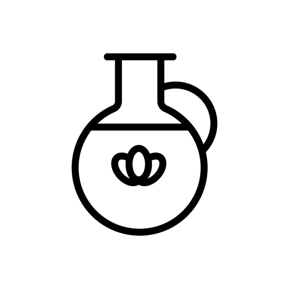 vetor de ícone de óleo de lavanda. ilustração de símbolo de contorno isolado