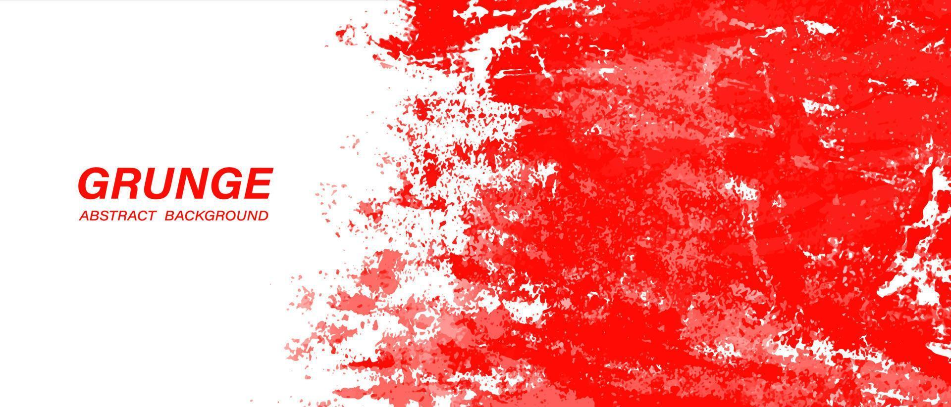 fundo de textura de tinta grunge abstrato vermelho e branco vetor
