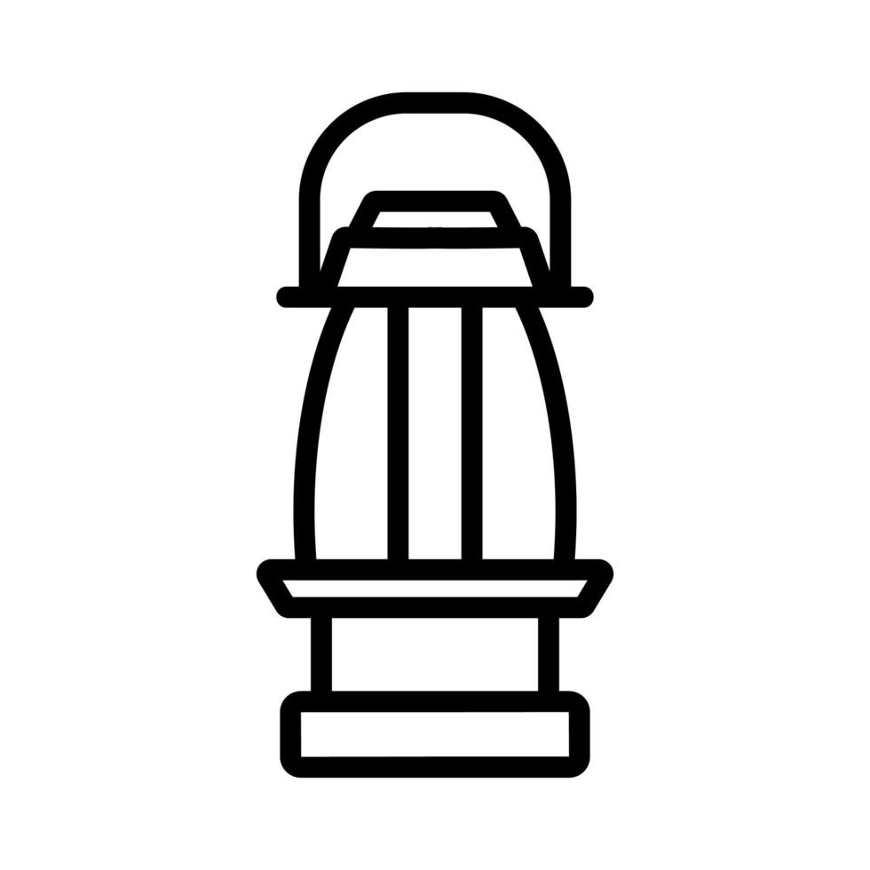 ilustração de contorno de ícone de lâmpada de óleo combustível líquido portátil vetor