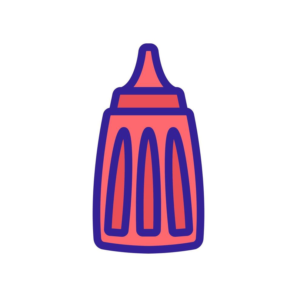 ilustração de contorno de vetor de ícone de jarra de ketchup profissional especial