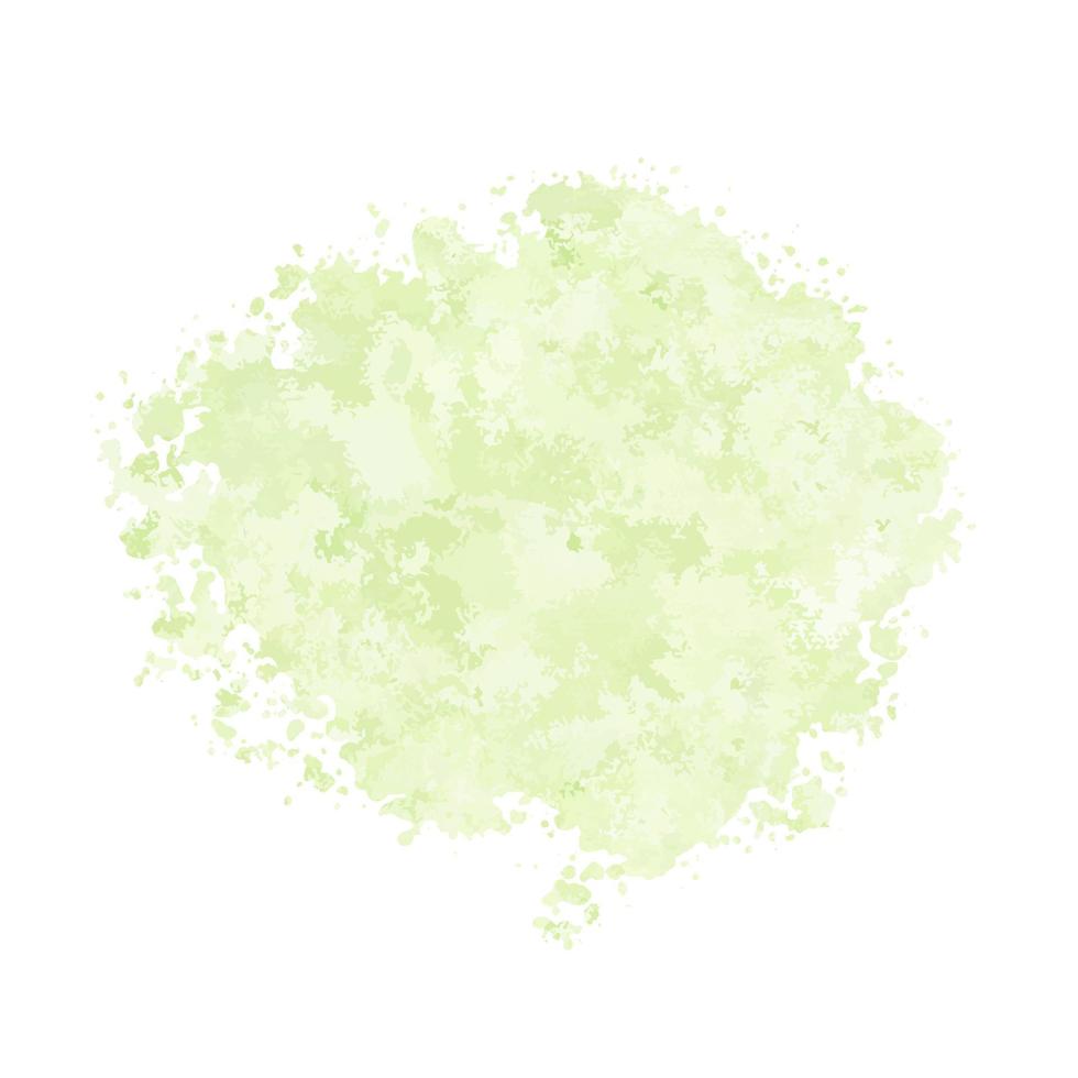 respingos de água em aquarela verde abstrato em um fundo branco vetor