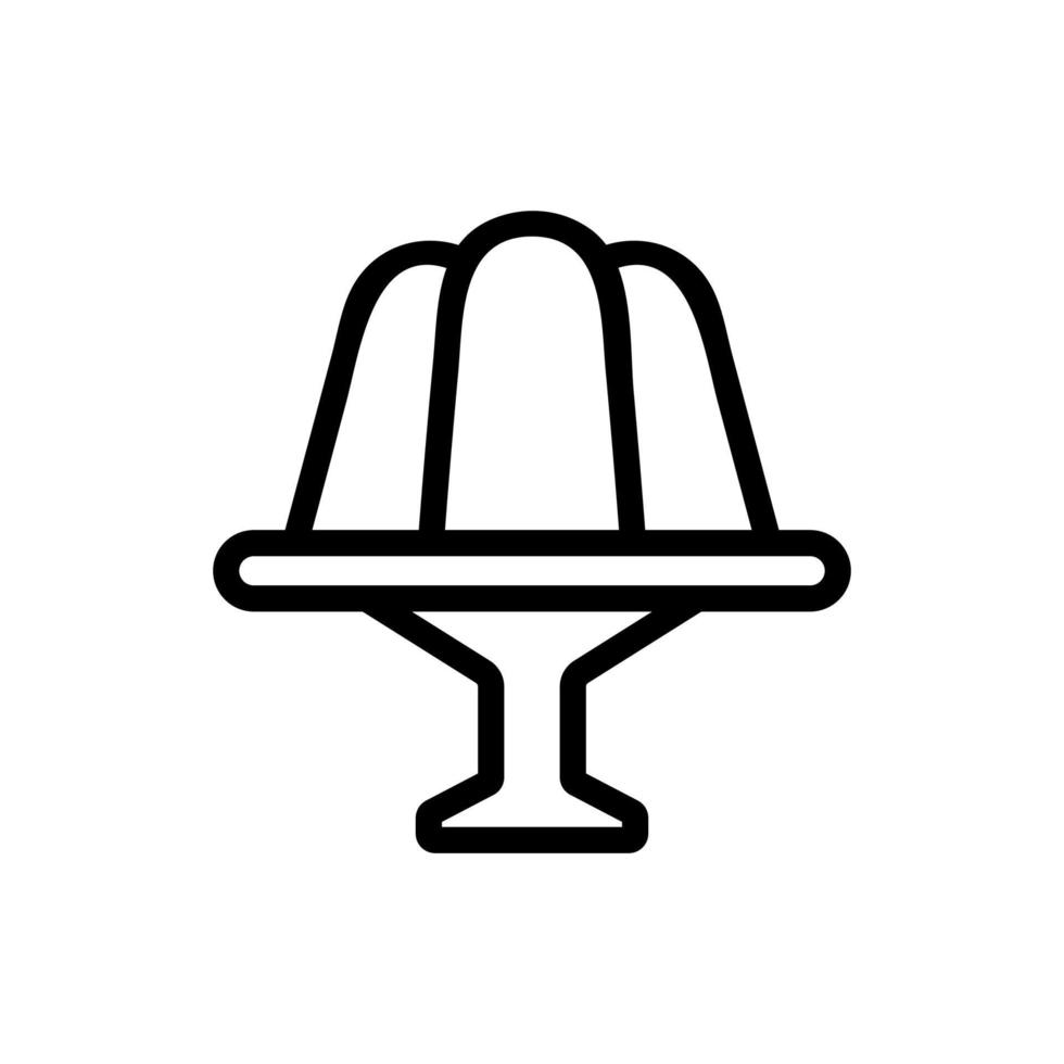 ícone de vetor de geléia. ilustração de símbolo de contorno isolado