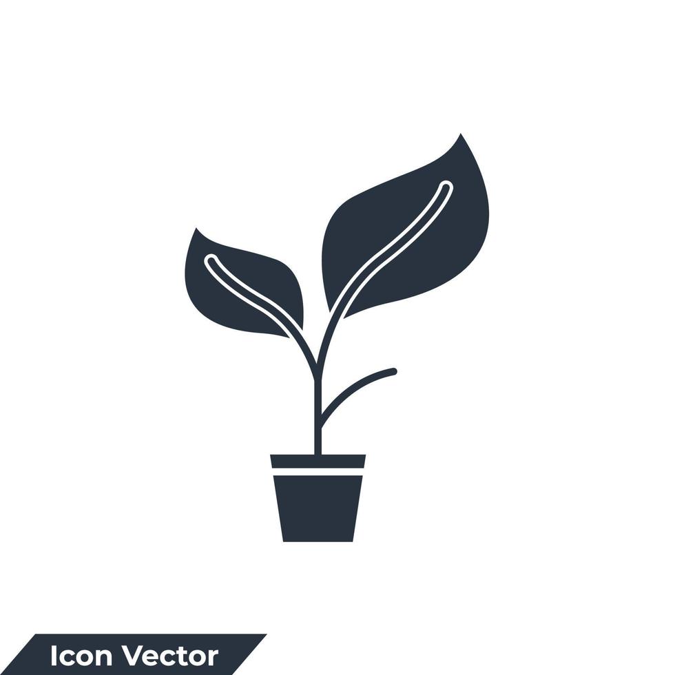 ilustração em vetor logotipo ícone orgânico. modelo de símbolo de planta para coleção de design gráfico e web