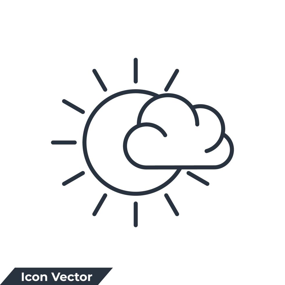 ilustração em vetor meteorologia ícone logotipo. modelo de símbolo do tempo para coleção de design gráfico e web