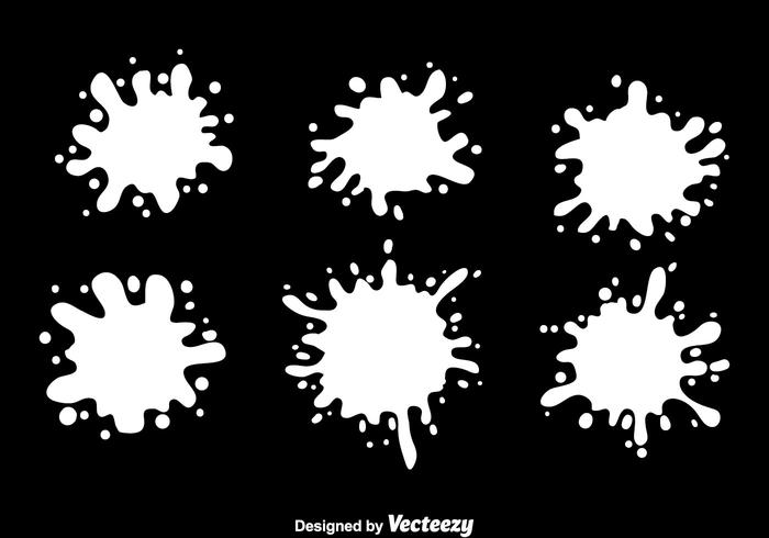 Resumo White Spraypaint Drip vetor