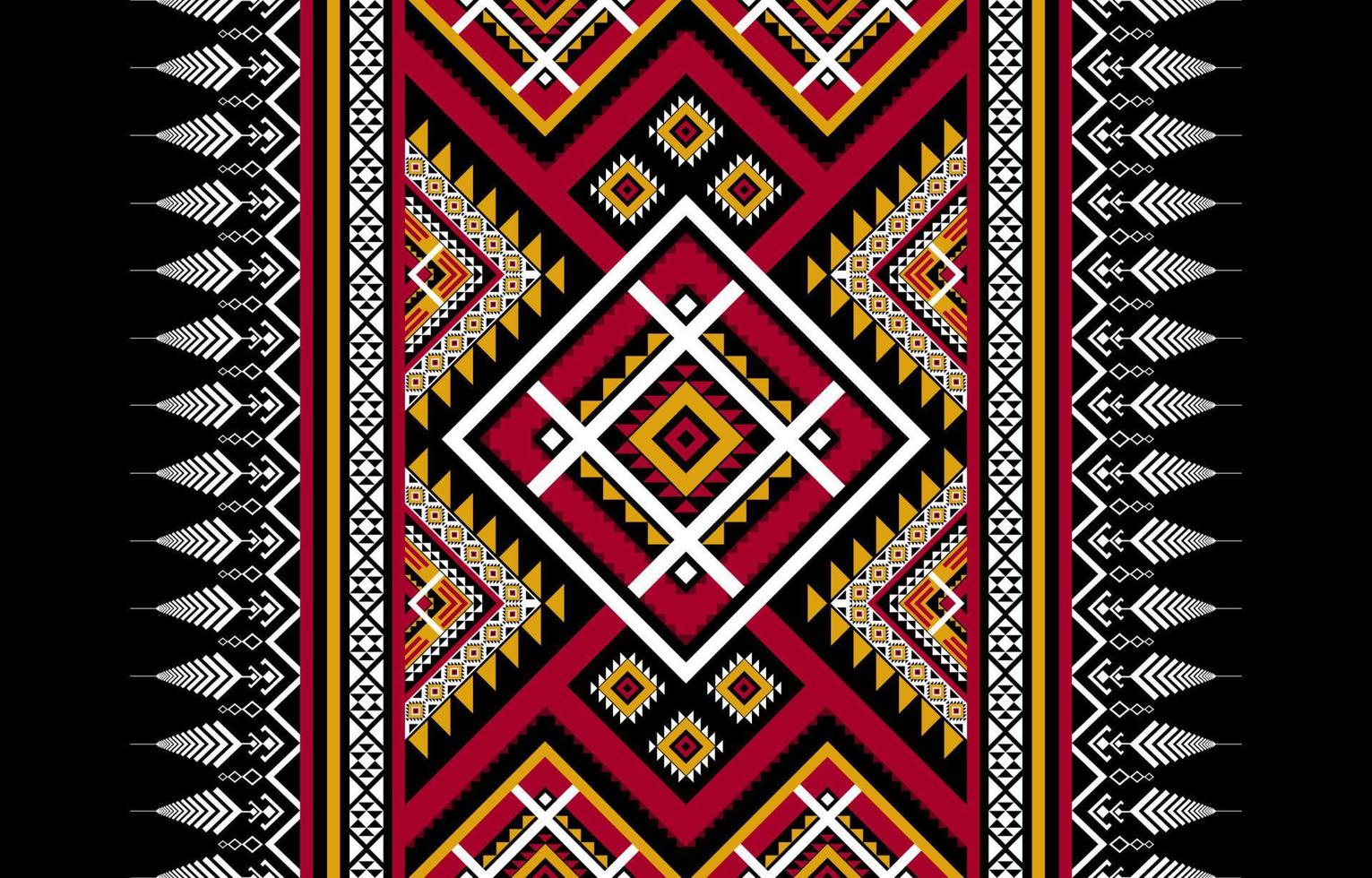 padrão étnico geométrico tribal tradicional. estilo asteca. design para plano de fundo, ilustração, papel de parede, tecido, textura, batik, tapete, vestuário, bordado vetor