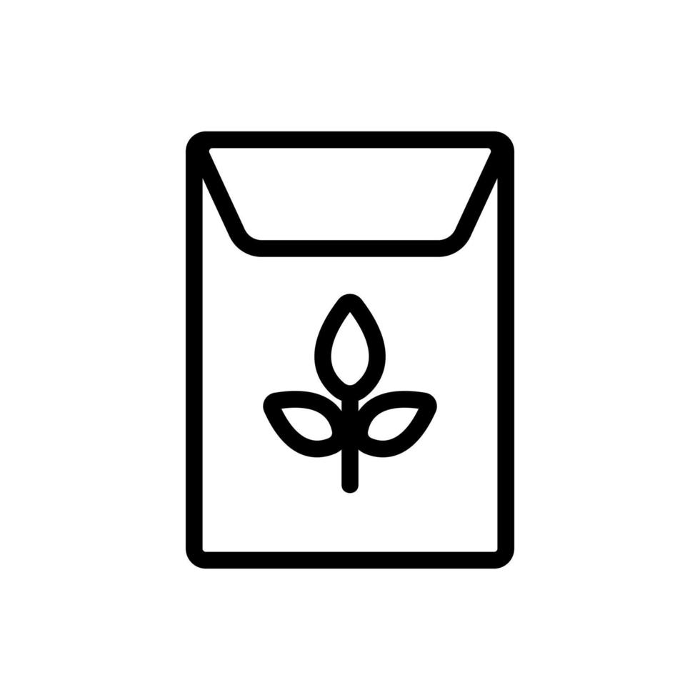 vetor de ícone de sementes. ilustração de símbolo de contorno isolado