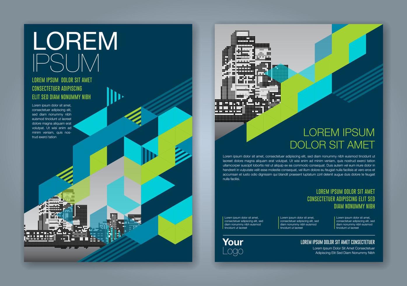 fundo de design de formas geométricas mínimas para cartaz de folheto de capa de livro de relatório anual de negócios vetor