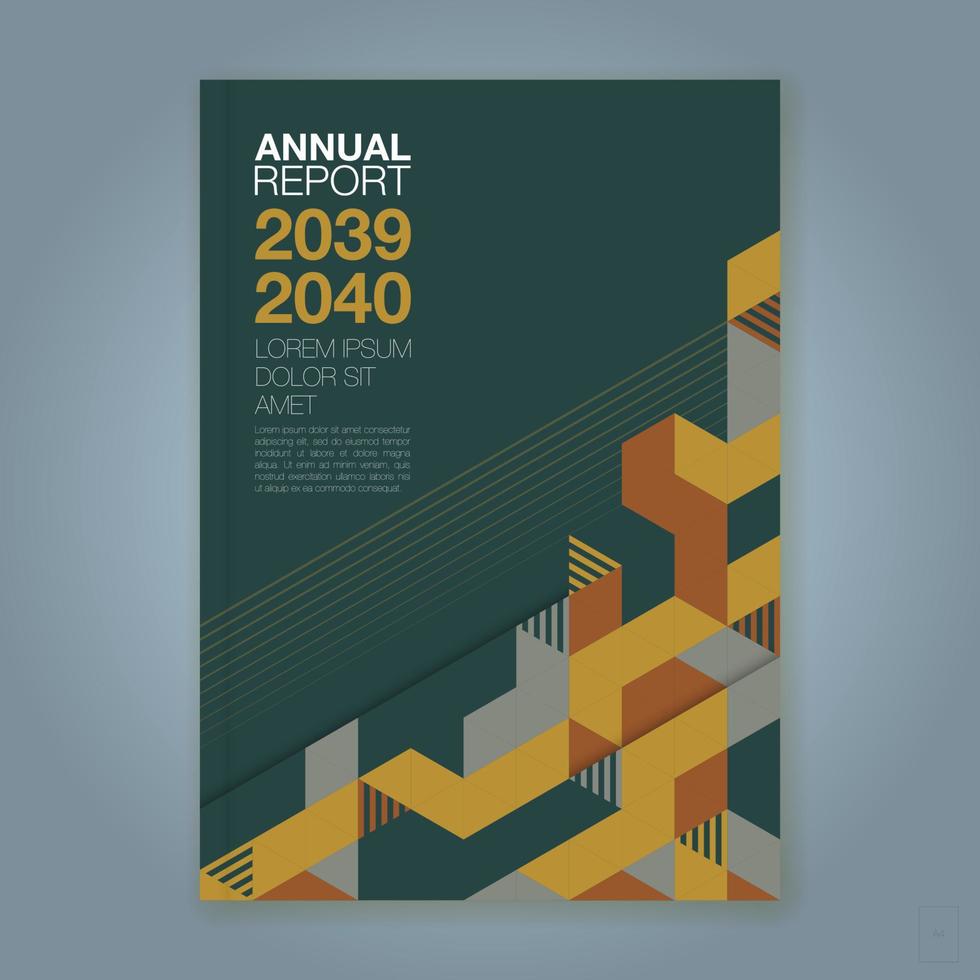 fundo de design de formas geométricas mínimas para cartaz de folheto de capa de livro de relatório anual de negócios vetor