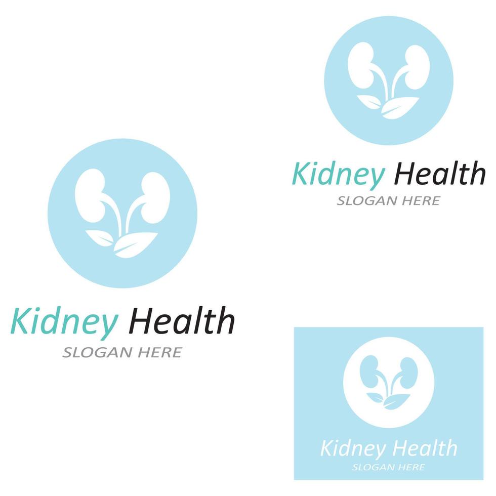 ilustração vetorial de logotipo de saúde renal vetor