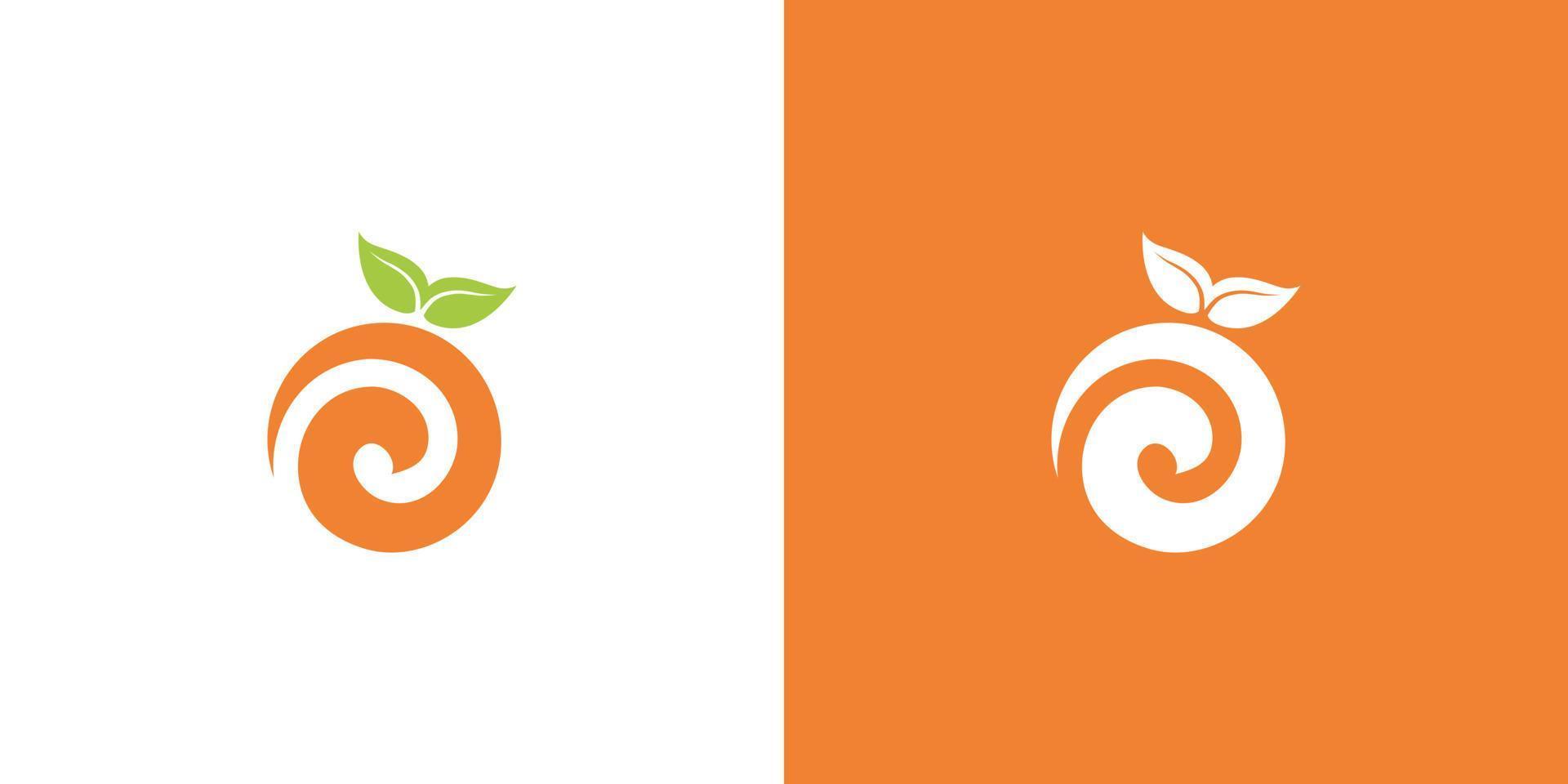 desenhos vetoriais abstratos de logotipo laranja vetor