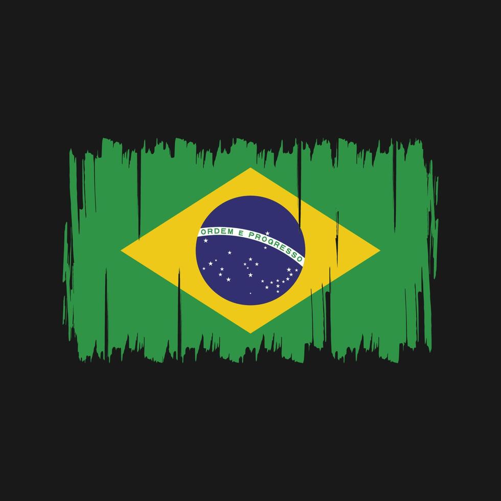 vetor de bandeira do brasil. bandeira nacional