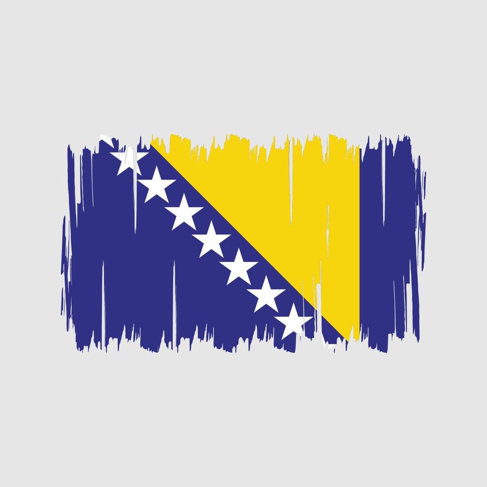 vetor de bandeira da bósnia. bandeira nacional