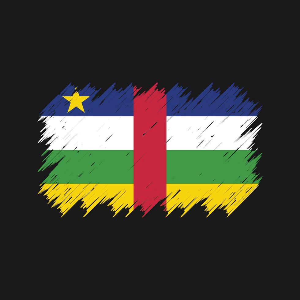 pincel de bandeira da África Central. bandeira nacional vetor