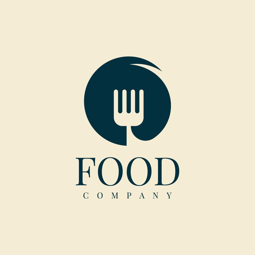 design de logotipo de empresa de alimentos vetor