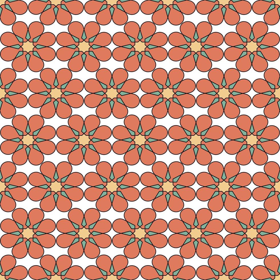 padrão floral perfeito para plano de fundo ou papel de parede vetor