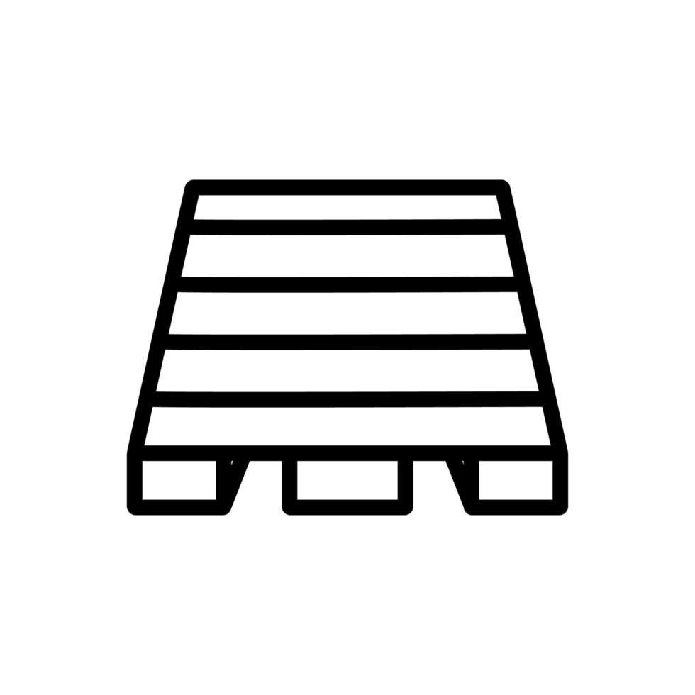 ilustração de contorno de vetor de ícone de piso horizontal