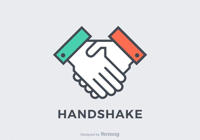 Livre Ícone de vetor de Handshake Flat