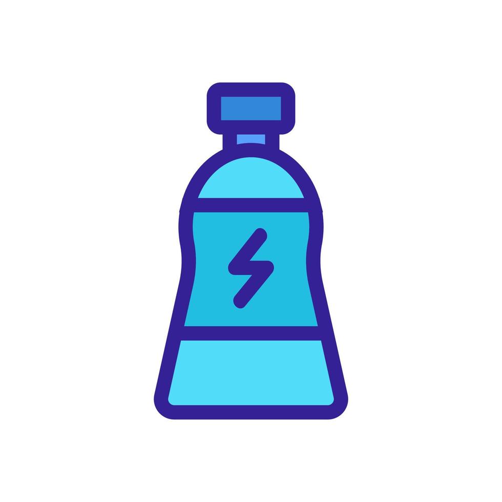 vetor de ícone de bebida energética. ilustração de símbolo de contorno isolado