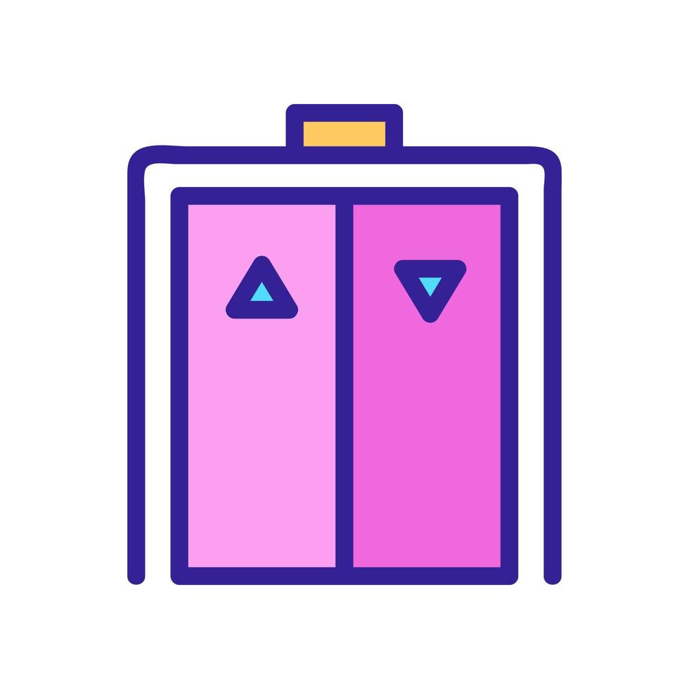 vetor de ícone de elevador. ilustração de símbolo de contorno isolado