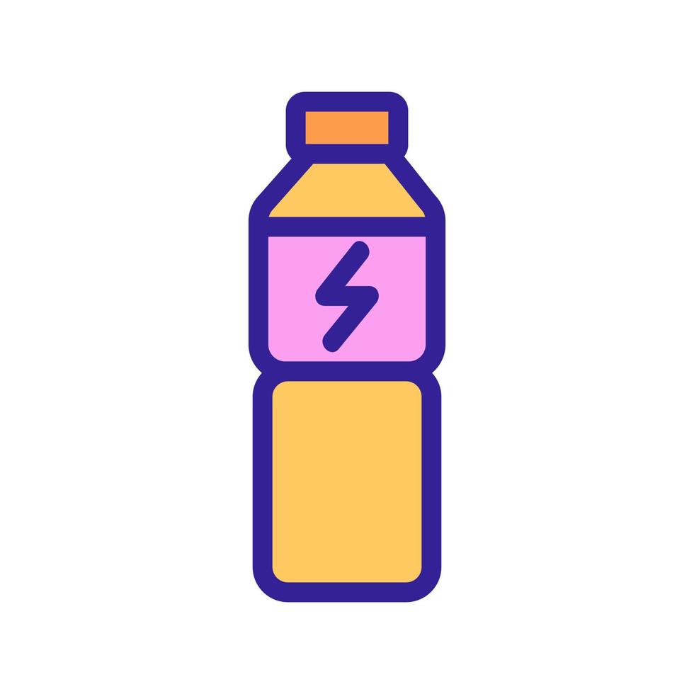 vetor de ícone de bebida energética. ilustração de símbolo de contorno isolado