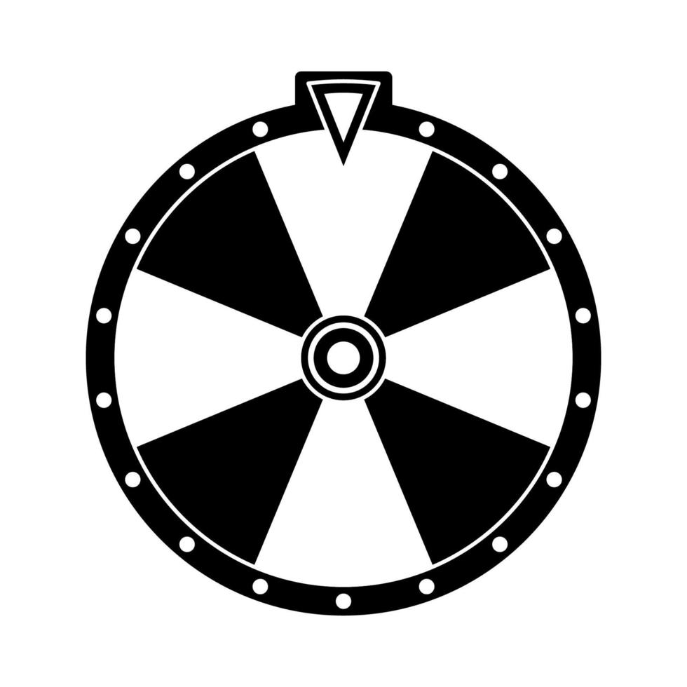 roda da fortuna isolada no fundo branco vetor