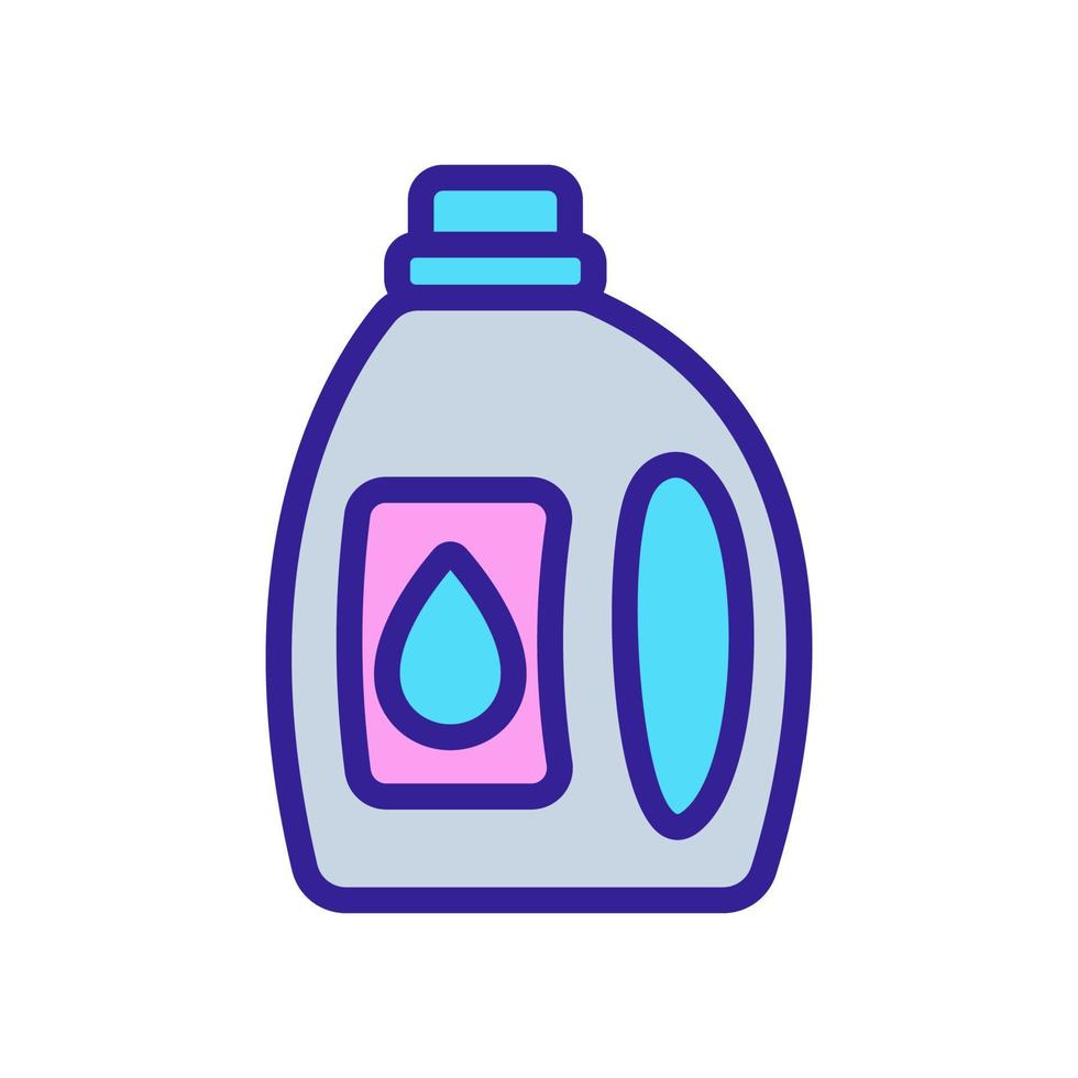 ilustração de contorno de vetor de ícone de garrafa de detergente