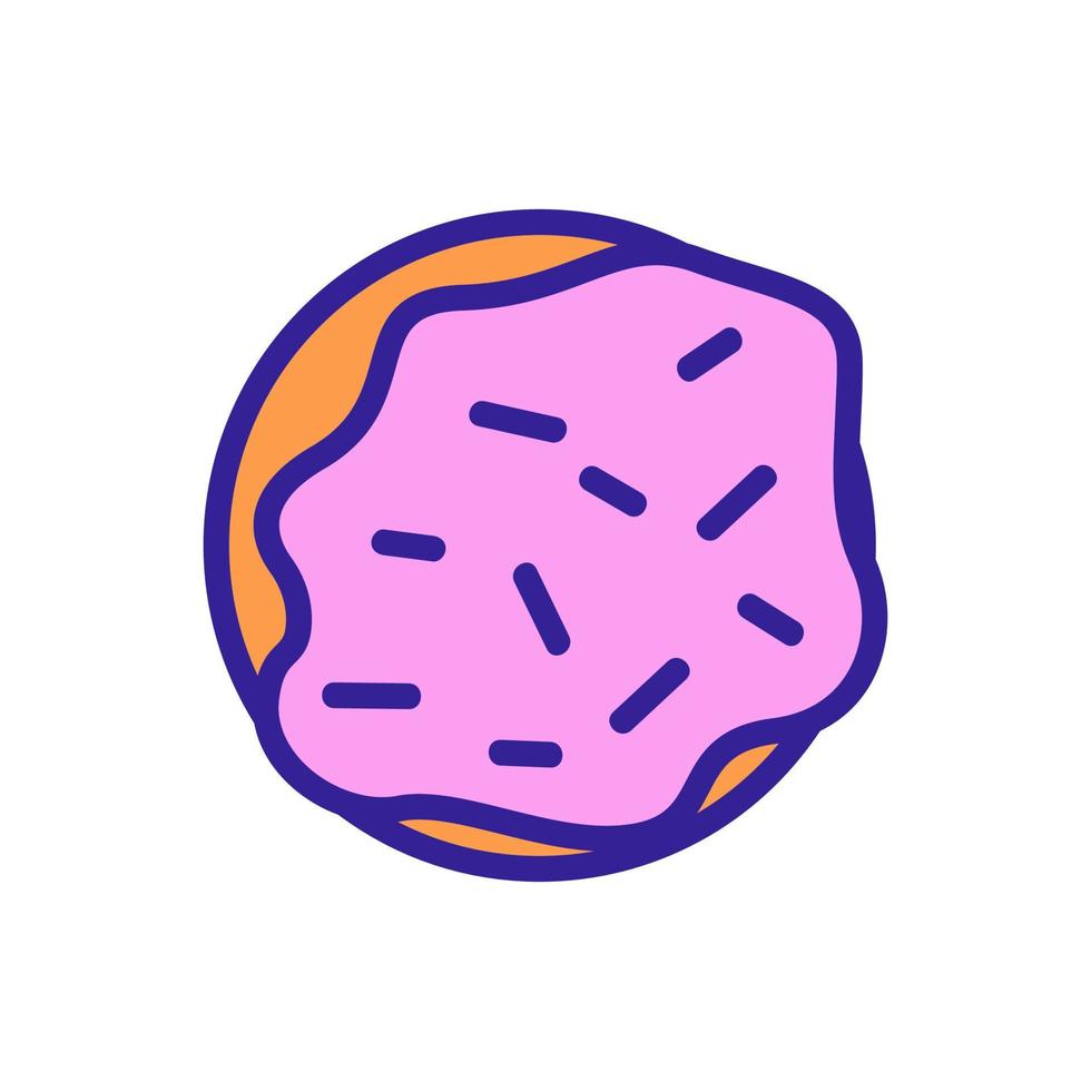 vetor de ícone de biscoito delicioso. ilustração de símbolo de contorno isolado