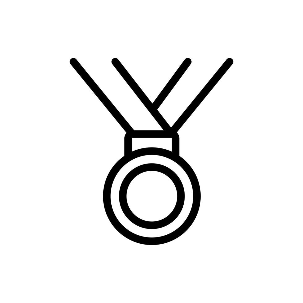ilustração de contorno de vetor de ícone de medalha de fita