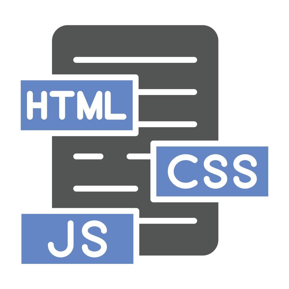 estilo de ícone html js css vetor