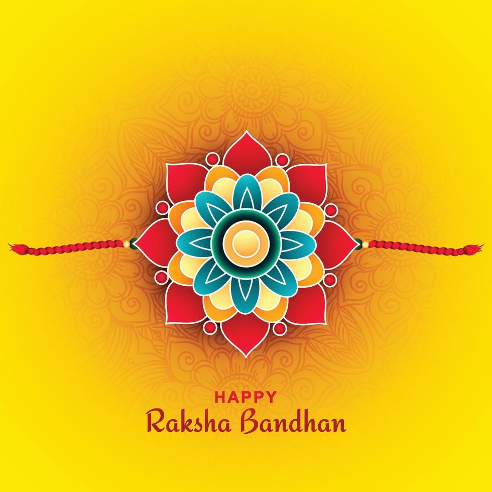 festival indiano raksha bandhan banner com fundo decorativo rakhi vetor