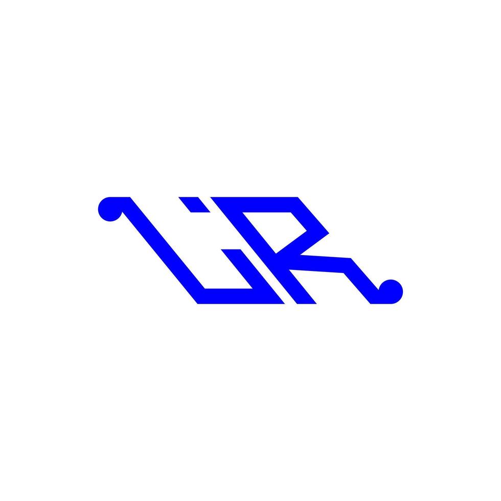 design criativo do logotipo da letra lr com gráfico vetorial vetor
