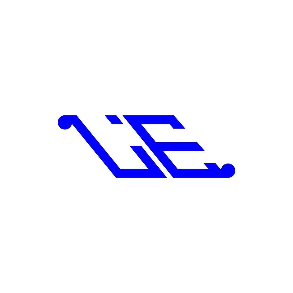 le letter logo design criativo com gráfico vetorial vetor