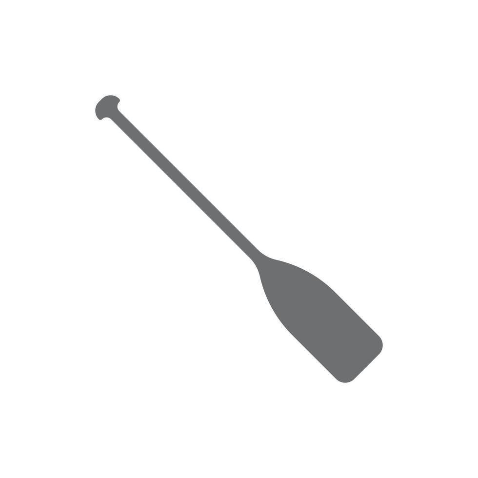 ícone de remo de vetor cinza eps10 isolado no fundo branco. símbolo de remo de canoa em um estilo moderno simples e moderno para o design do seu site, logotipo, pictograma, interface do usuário e aplicativo móvel