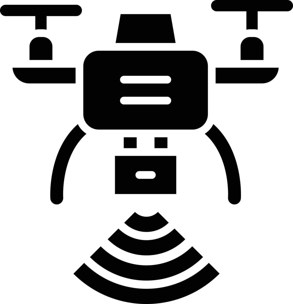 ilustração de desenho de ícone de vetor drone