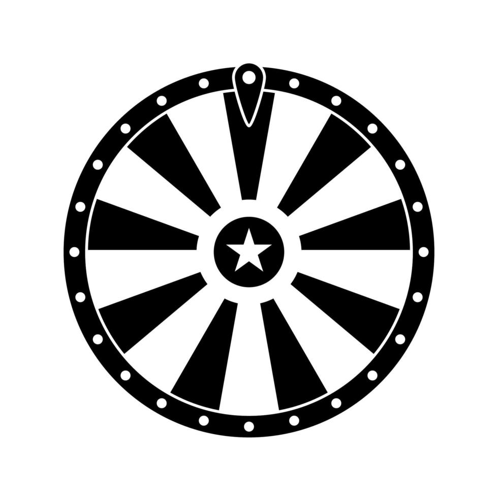 roda da fortuna isolada no fundo branco vetor