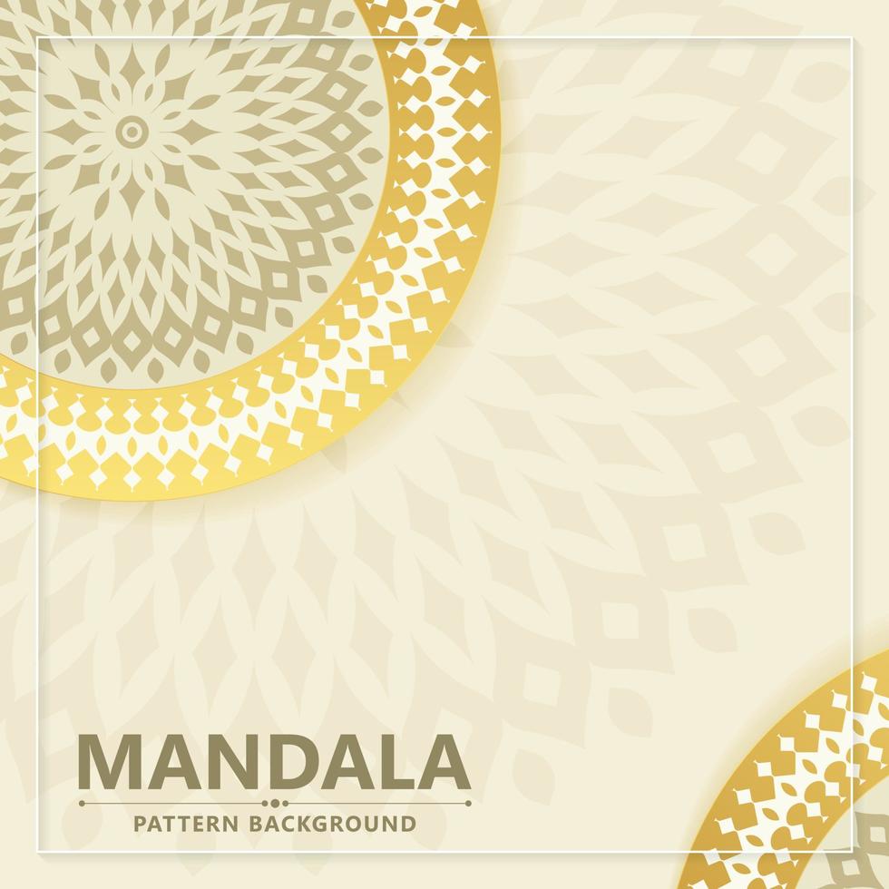 conceito de fundo de mandala branca elegante vetor