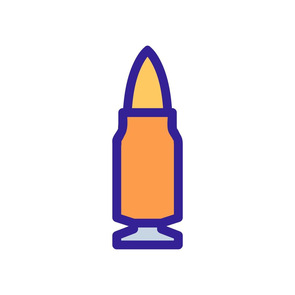 vetor de ícone de bala. ilustração de símbolo de contorno isolado