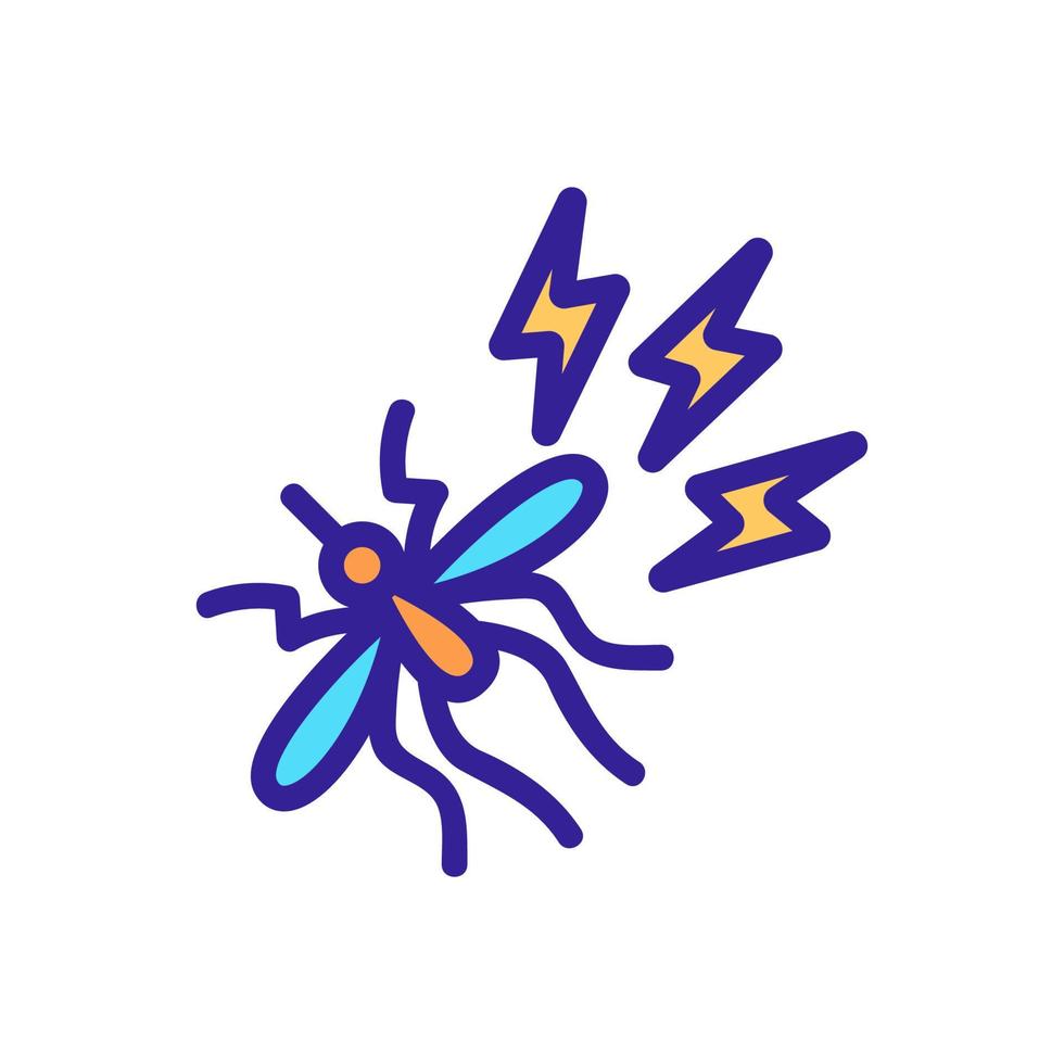 alvo na ilustração de contorno de vetor de ícone de mosquito