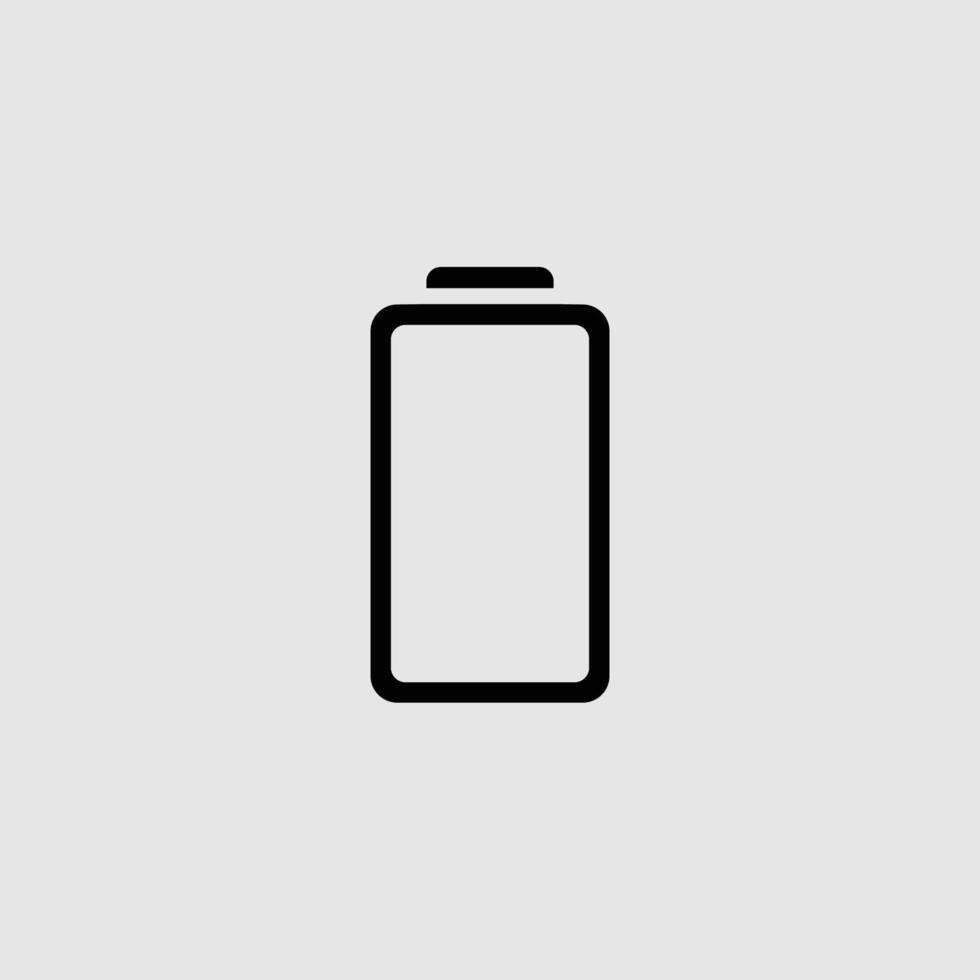 ícone de vetor de bateria, símbolo de carga. design simples e plano para web ou aplicativo móvel