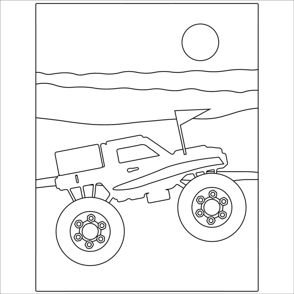 Carros monstros para colorir!  Monster truck coloring pages, Monster trucks,  Truck coloring pages