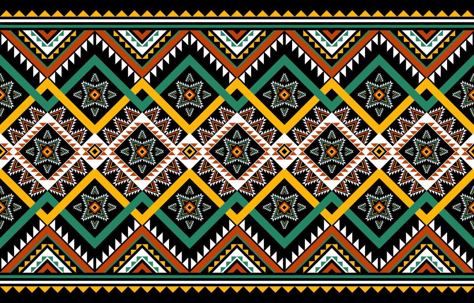 cor de flor de padrão geométrico étnico sem costura oriental. estilo nativo. design para plano de fundo,textura,tecido,batik,vestuário,embrulho,papel de parede,tapete,azulejo,bordado vetor