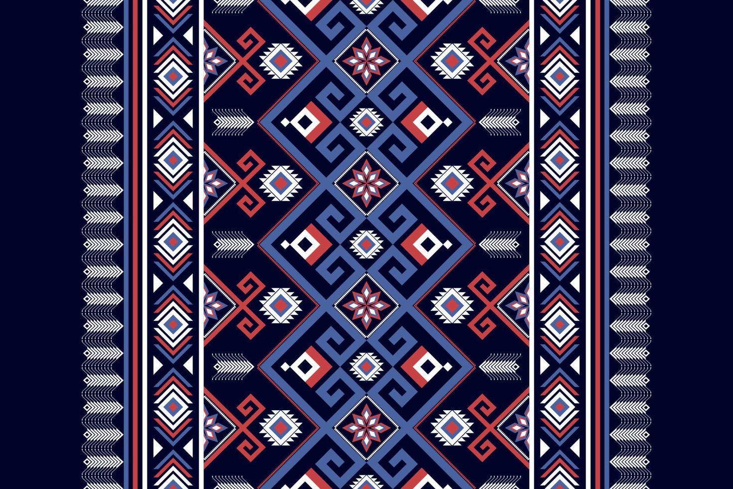 padrão étnico geométrico tradicional. oriental tribal listrado. decoração de flores. design para plano de fundo,ilustração,tecido,batik,vestuário,embrulho,papel de parede,tapete,bordado vetor