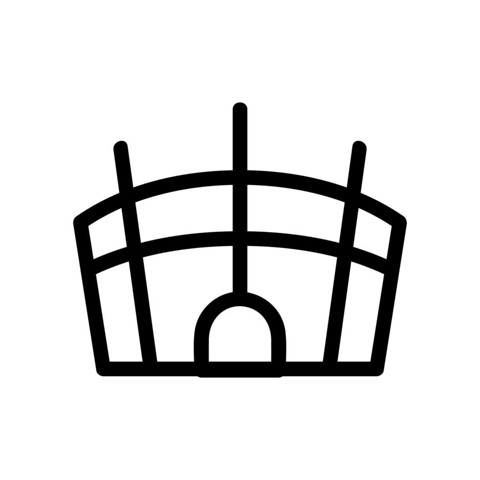 vetor de ícone do estádio. ilustração de símbolo de contorno isolado