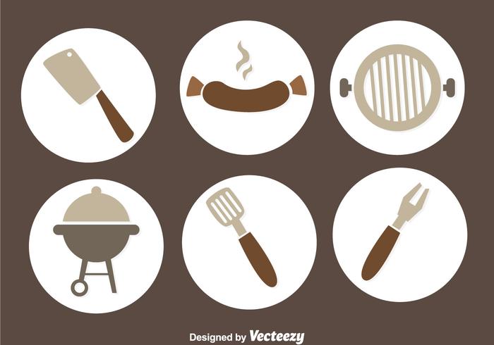 Bratwurst grill vector