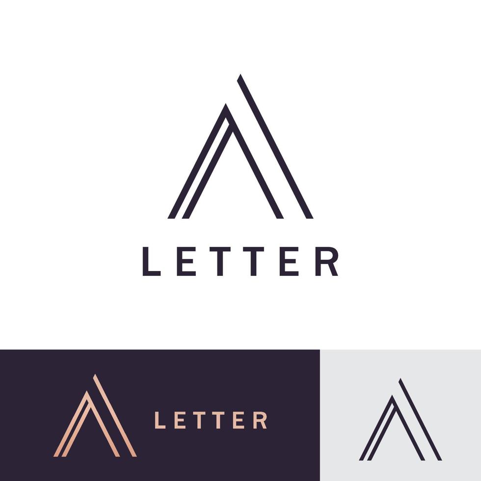 letra um logotipo, criativo um símbolo inicial do logotipo para o seu negócio vetor