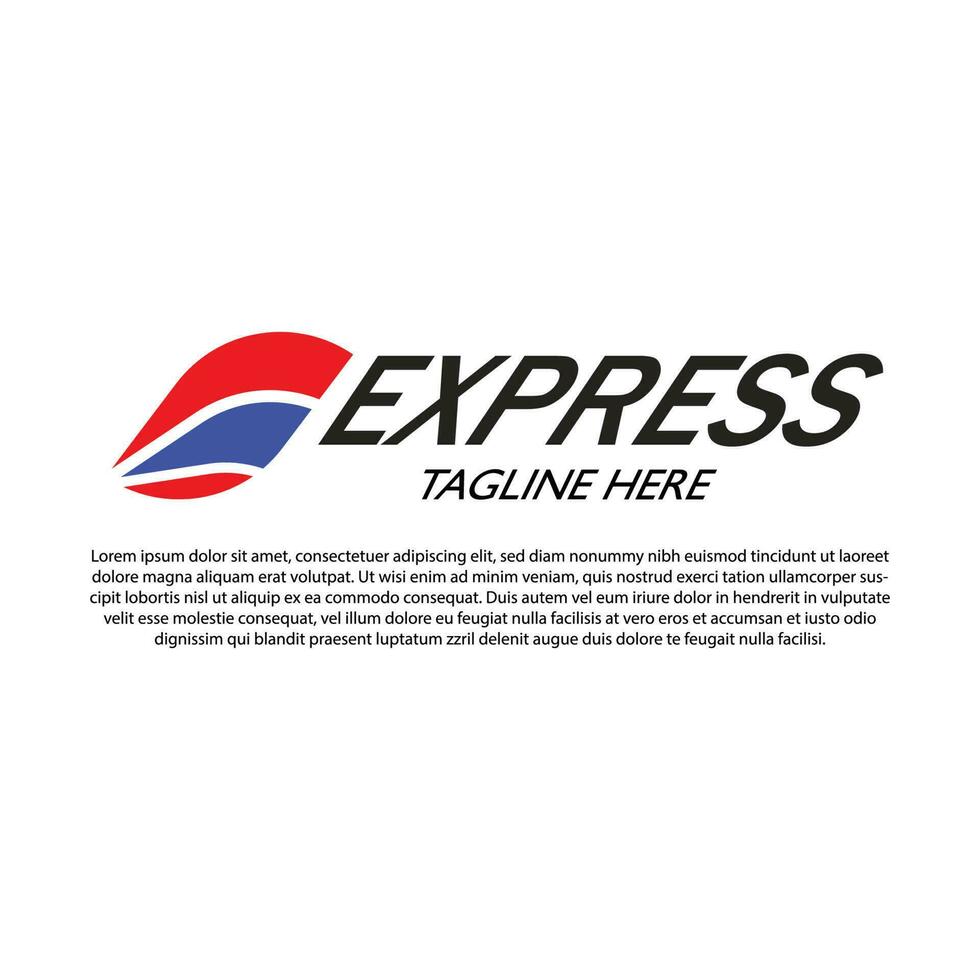 logotipo expresso, para expedição, transporte, negócios de transporte. vetor