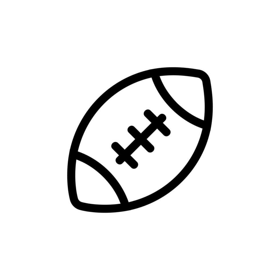 vetor de ícone de bola de handebol. ilustração de símbolo de contorno isolado