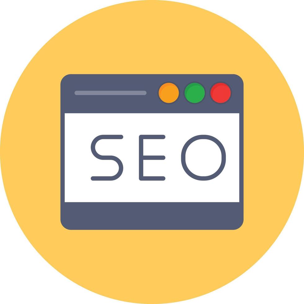 seo círculo plano multicolorido vetor